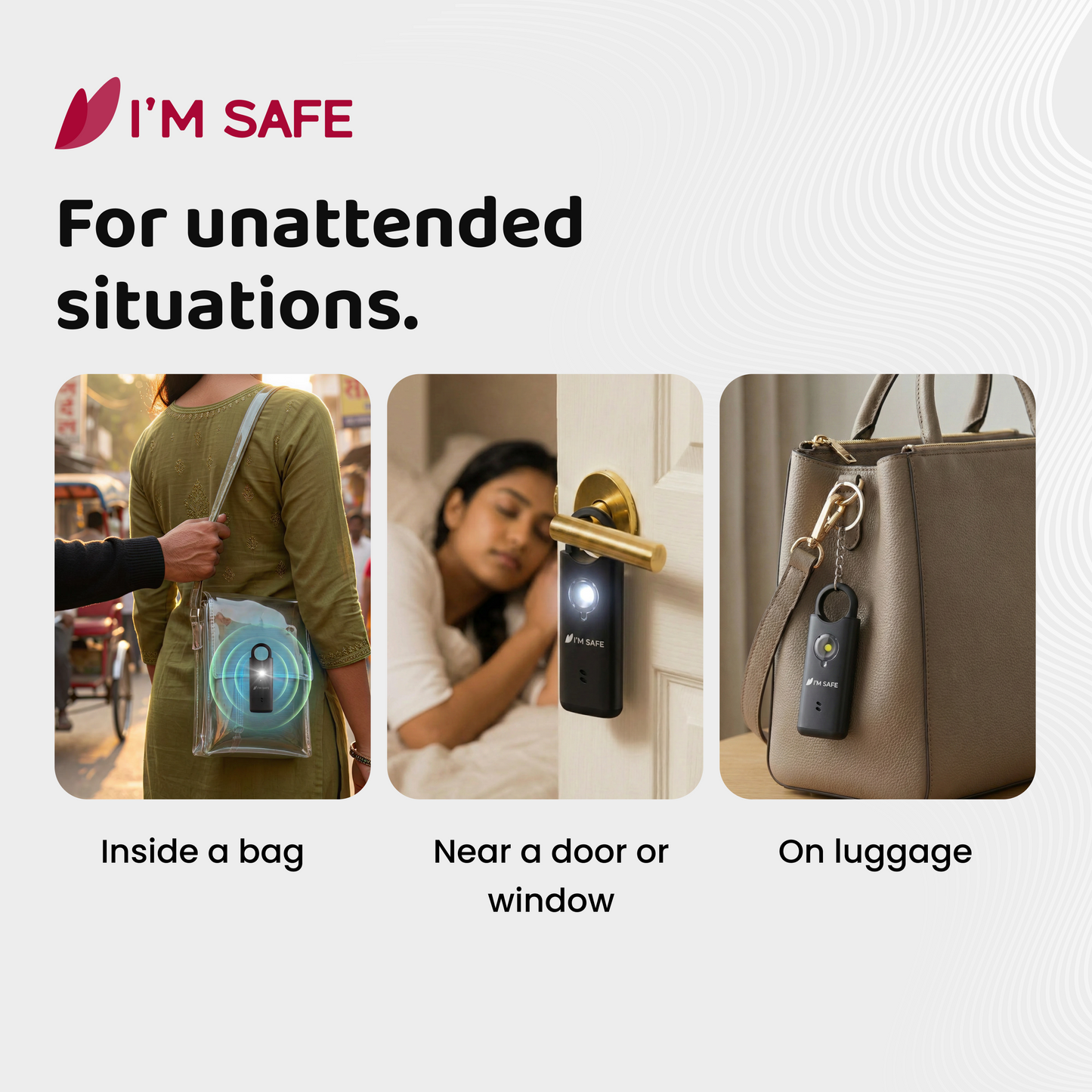I'M SAFE Personal Safety Alarm – Metal Edition