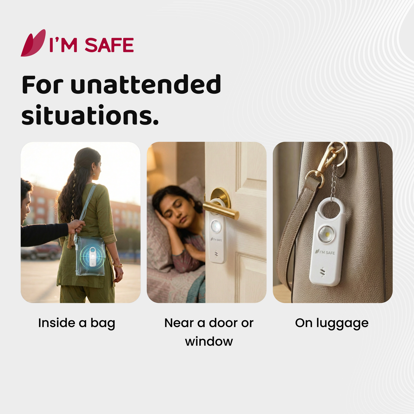 I'M SAFE Personal Safety Alarm Classic | 135 dB Loud Siren
