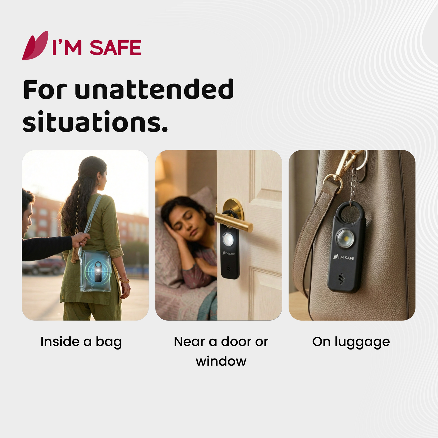 I'M SAFE Personal Safety Alarm Classic | 135 dB Loud Siren