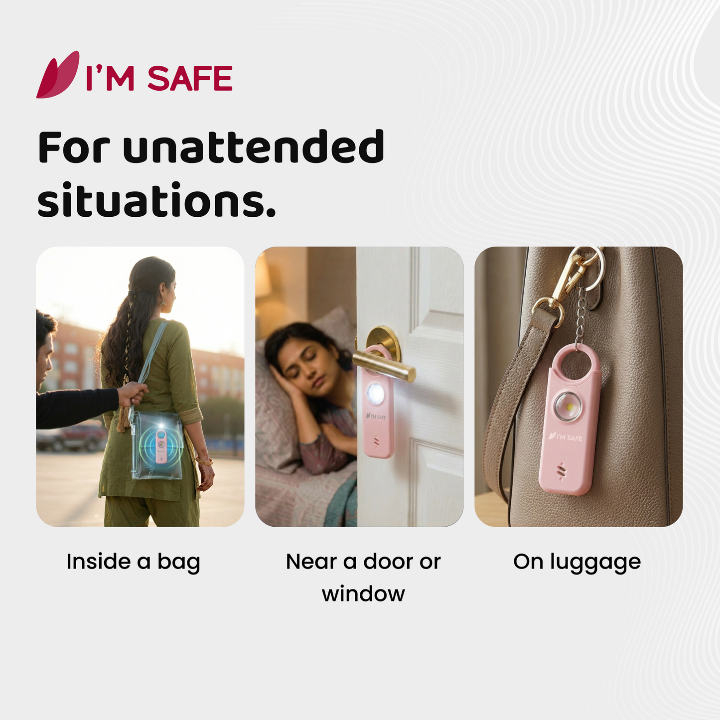 I'M SAFE Personal Safety Alarm Classic | 135 dB Loud Siren