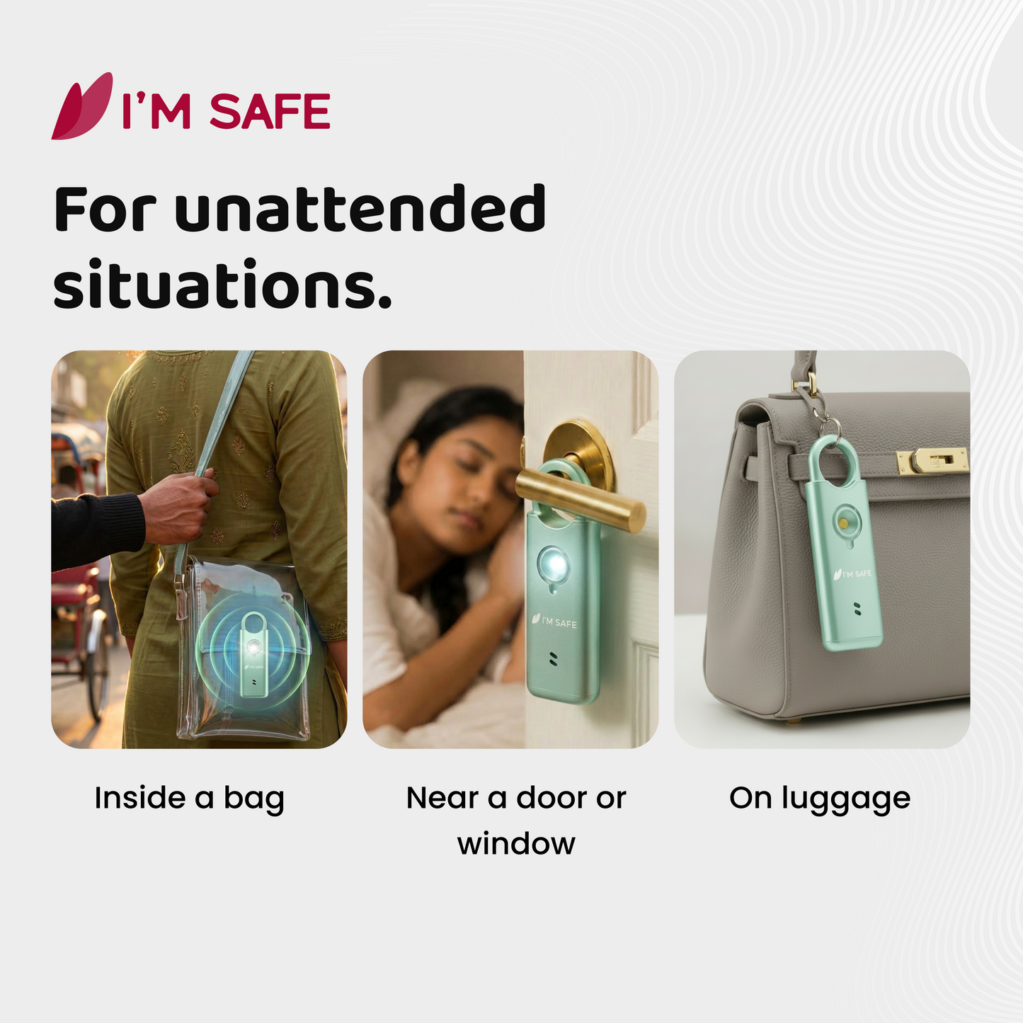 I'M SAFE Personal Safety Alarm – Metal Edition