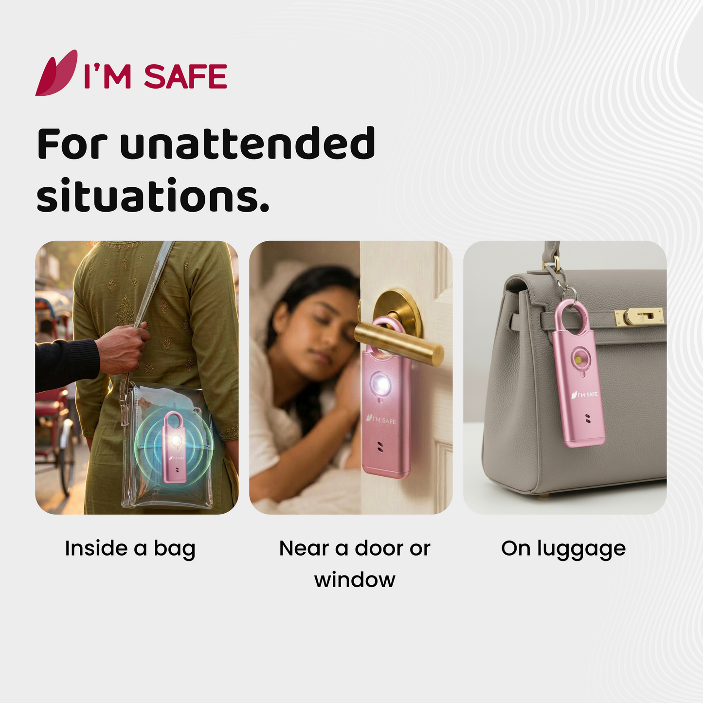 I'M SAFE Personal Safety Alarm – Metal Edition
