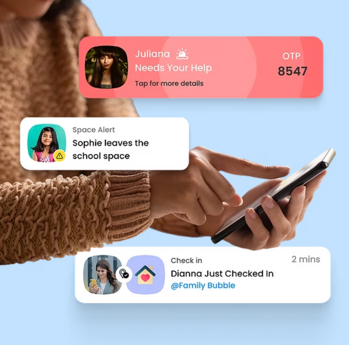 Your trusted contacts get alerted